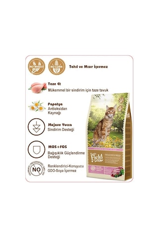 Sam's Field Delicious Wild Ördekli Seçici Kediler İçin Tahılsız Yetişkin Kedi Maması 2500 G