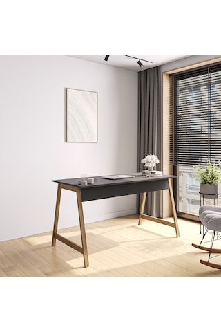 Lagomood Denge Çalışma Masası 120 Cm Antrasit Ceviz Antrasit - Ceviz