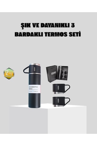 Hepsi Paslanmaz Çelik 500 Ml Termos Seti 8 Saat Isı Koruma Vakumlu Sızdırmaz Ve Taşınabilir Najmaddin Diğer
