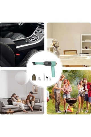 Dancemonkey Taşınabilir El Süpürgesi: Yüksek Güç, Turbo Fan, 2 Si 1 Arada, Ergonomik Tutma