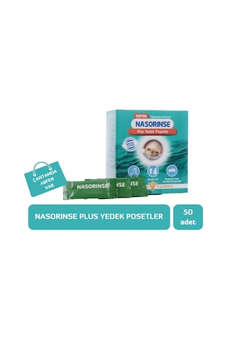 Abfen Nasorinse Plus Yetişkin Yedek Poşetler 50 Adet