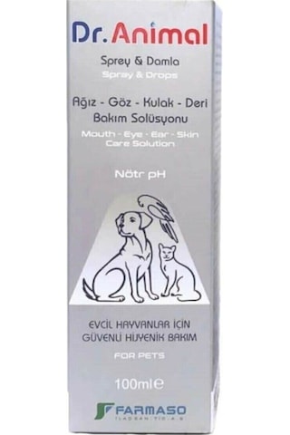 Dr. Animal Health Kedi Göz - Kulak - Ağız Bakım Solüsyonu 100 ML Dr. Animal Health Kedi Göz - Kulak - Ağız Bakım Solüsyonu 100 ML