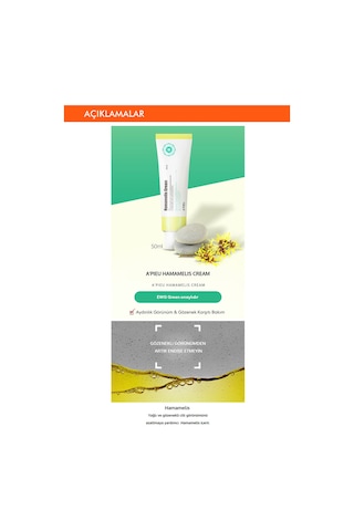 Missha Yağlanma ve Gözenek Karşıtı Nemlendirici Krem APIEU Hamamelis Cream 50 ML