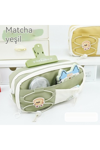 Çeşitli Katlar İle Büyük Kapitet Durum Kutusu Pastel Yeşil