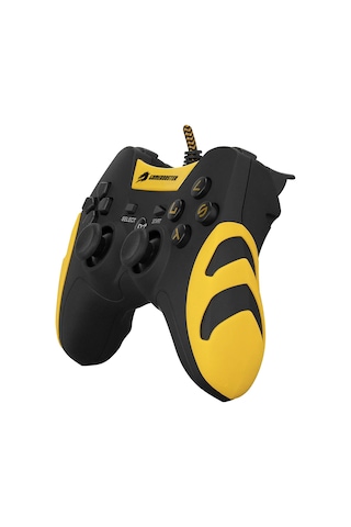 Gamebooster Gb-j54y Ps3 / Pc Uyumlu Sarı Kablolu Dualshock Titreşimli Gamepad