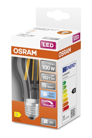 Osram Led Flament Dim 11w 4000k 1521lm E27 Duy Kırık Beyaz Işık A