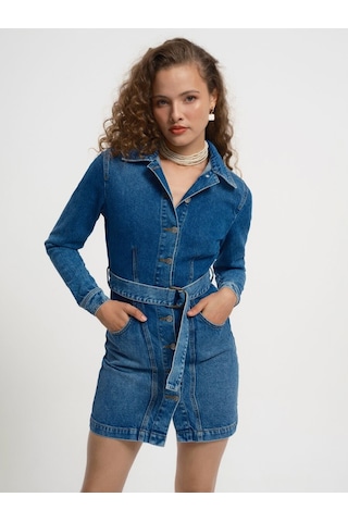 LOFT Slim Fit Kadın Elbise Lf2034364 Q1.v1 Denim