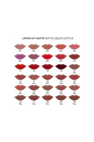 Golden Rose Liping My Matte Likit Ruj No: 22 - Suya Dayanıklı Ultra Mat Ruj Sku: Smg8690010429520