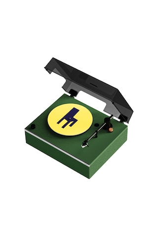 Hym s Lumi-s Yeşil Dahili Bluetooth Hoparlörlü Retro Pikap Plakçalar