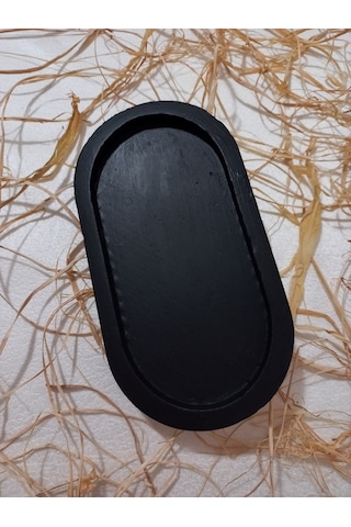 Oval Tabak Büyük Siyah