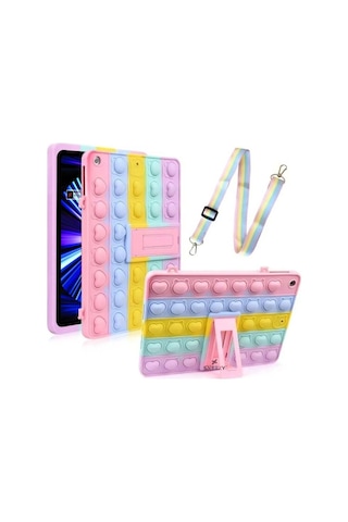 İpad 9.7 İnç 5.6. Nesil / Air Tam Uyumlu Glow Desenli Standlı Ask