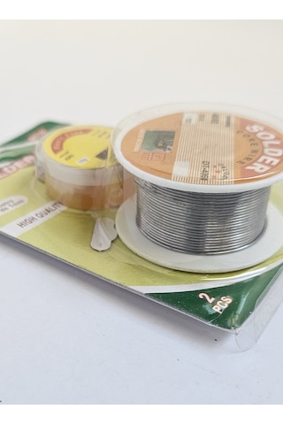 Huli Rosin Flux Ve Lehim Teli Seti 1 Mm 40/60 Kalay Oranı, 2 Li Paket