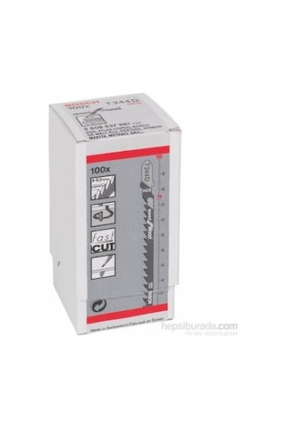 Ahşap İçin Hızlı Kesim Testeresi Bıçağı, 100'lü Paket