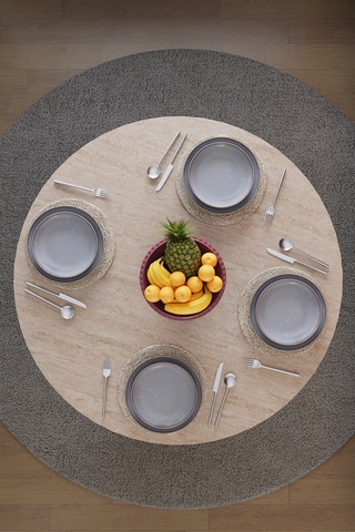 Modern Dolaplı 4 Kişilik Mutfak Yemek Masası %100 Mdf Mutfak Yemek Odası Masası Ym04 Sidon