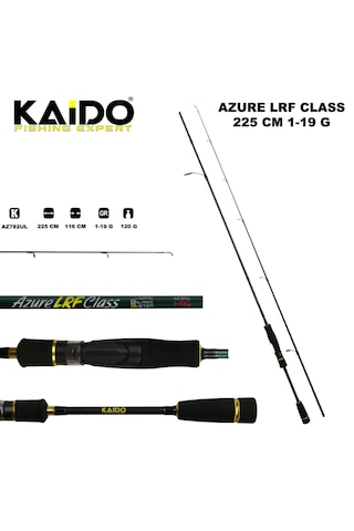 Kaido Azure Lrf Serisi 2.25 M 1-19 Gr Atarlı Çok Amaçlı Spin Kamış Siyah