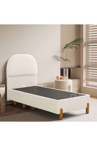 Bohem Tek Kişilik Sandıklı Baza + Bohem Başlık 2'li Set Konuma Özel Teslimat 90 x 190 CM