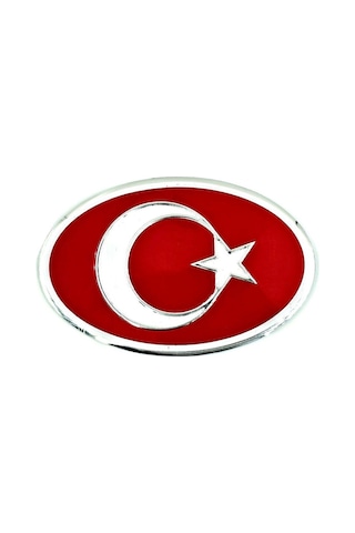 Etiketçilere Özel Armalar Oval Türkiye Sevdalıları Bayrak Alüminyum Sticker Kan Kırmmızı