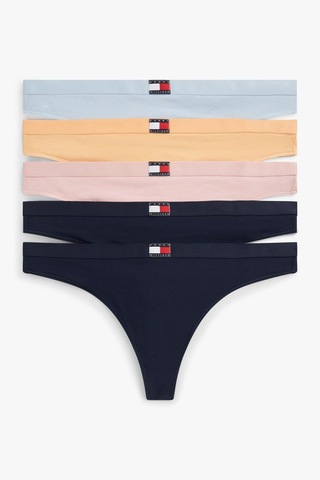 Tommy Hilfiger Kadın Çok Renkli 5'li Paket Tanga-14667