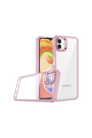 Galaxy A04E Kılıf Zore Flora Buton,Kenar Çevresi Renkli Kılıf