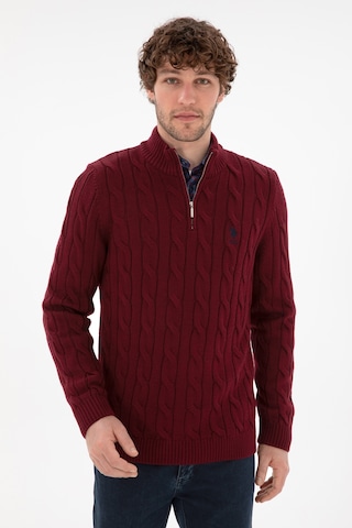 U.s. Polo Assn. Erkek Bordo Kazak /triko 50297020-vr014 Bordo