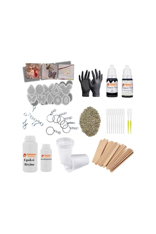 Tahtakale Toptancı 129 Parça Epoksi Başlangıç Seti Epoksi Kalıp Seti Yeni Başlayanlara Özel