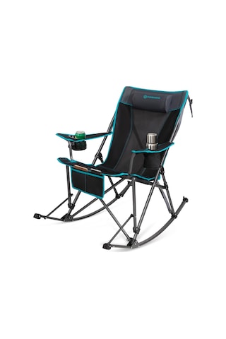 Fundango Berlin Classic Chair Plus Sallanan Katlanır Kamp Sandalyesi Blk/grey Siyah - Gri