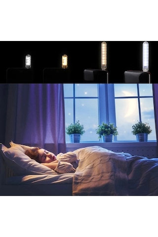 24 LED Beyaz Taşınabilir Mini USB Led Lamba 5730 SMD Kamp Gece Beyaz