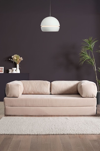 Lounge Aktivite Koltuğu Çok Amaçlı Koltuk Yatak Krem Krem