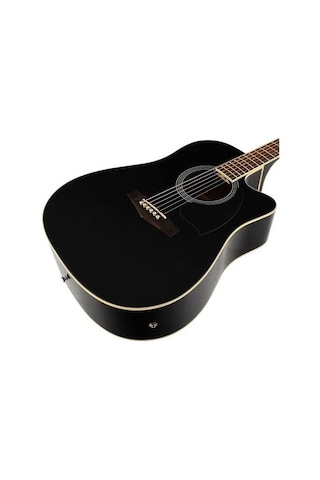 Ibanez Pf15Ece-Bk Elektro Akustik Gitar Kılıf + Askı + Jak + Pena