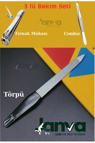 3'lü Bakım Seti: Törpü, Cımbız, Tırnak Makası, Pratik Ve Şık Tasarım
