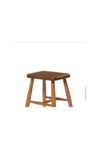 Tabure Zus286 Klasik Model Ahşap Kayın İskelet Ceviz Boya Kare Oturum Cafe Vintage Tarz El Yapım
