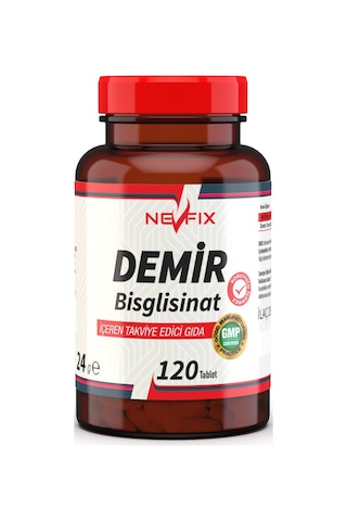 Nevfix Demir Bisglisinat 120 Tablet
