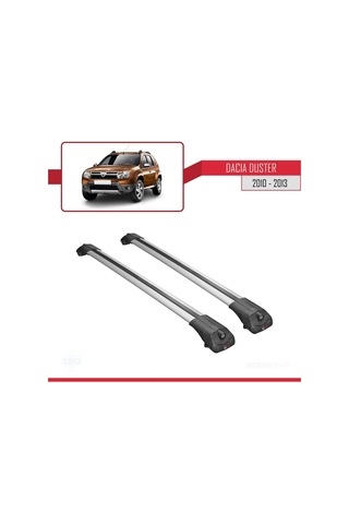 Dacia Duster 2010-2013 Arası İle Uyumlu Ace-1 Ara Atkı Tavan Barı Gri
