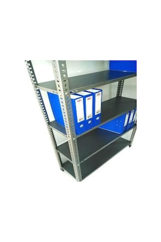 Raf Burada  6 Katlı Galvaniz Çelik Raf - Depo, Arşiv, Kiler, Dosya, Market Rafı-31x60x200 cm- 0.70 mm