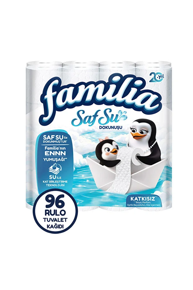 Familia Saf Su Dokunuşu Tuvalet Kağıdı 32 Rulo X 3 Adet