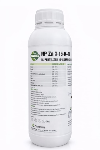 Tarımıx Npzn 3-15-0 + 5 Zn Sıvı Azot, Fosfor Çinko Takviyeli Çiçek Ve Dölleyici Gübre 1 L