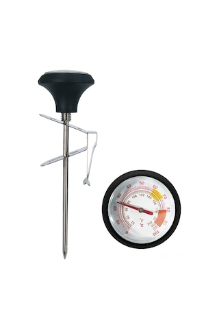 Moveevo Siyah Küçük Diskli El Filtre Kahve Sıcaklık Ölçer - Hızlı Ölçüm, Büyük Ekran, Süt Köpüğü Ve Su Sicaklığı İçin Tespit Cihazı