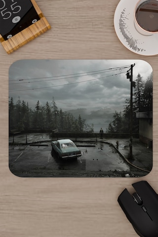 Silent Hill Kaymaz Dikişli Kauçuk Oyuncu Mousepad V5 - 22x18 Gaming Mouse Pad Fare Altlığı