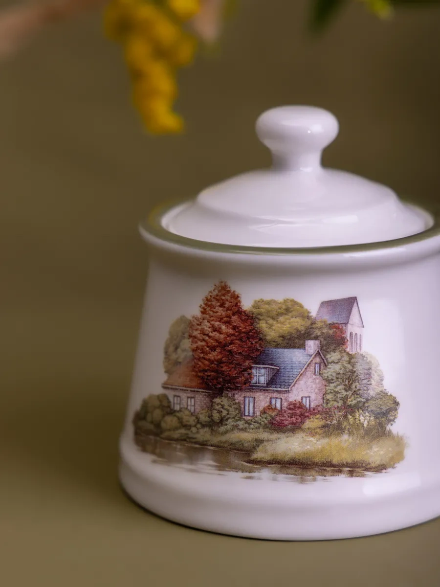 Lefard Farfora "family House" 200 Ml Şekerlik Kapaklı 204178747 Beyaz