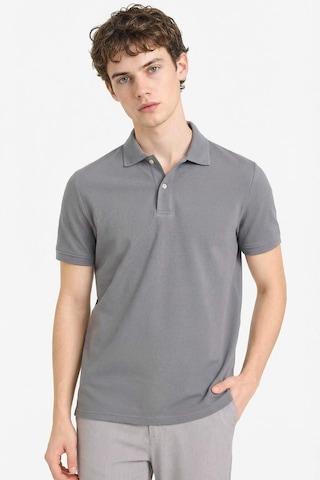 Defacto %100 Pamuk Polo Tişört E9504ax26spgr206 Gri-gr206