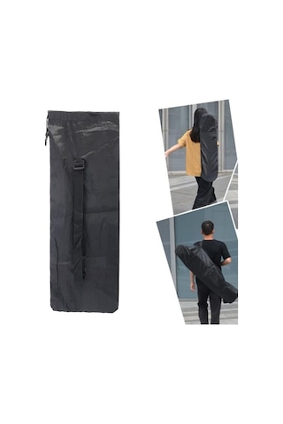 Pazly Suntek Su Geçirmez Longboard Ve Kaykay Çantası Balık 122x38cm Siyah Siyah
