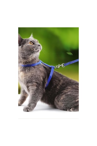 Thentech Kedi Sırt Tasması Kancalı Sağlam Kedi Tasması Göğüs Tasması Park Gezileri İçin Tasma