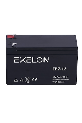 Exelon 12v 7ah Agm Kuru Akü 2025 Üretim