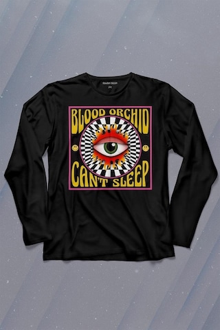 Can't Sleep Urban Street Sokak Wear Uzun Kollu Tişört Baskılı T-shirt 001