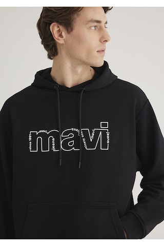 Mavi - Mavi Logo Baskılı Siyah Sweatshirt 0s10196-900 Siyah