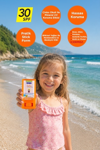Babyton Doğal Güneş Koruyucu Stick 30 SPF 20 GR