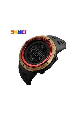 Yunboo Skmeı 1251 Erkek Öğrenci Spor Saati - Siyah Kasa Kahve Çerçeve, Dış Mekan Su Geçirmez Akıllı Saat Çok Renkli