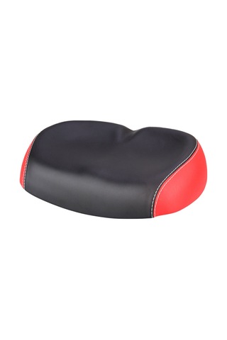 Moveevo Ergonomik Geniş Burunsuz Bisiklet Jotu - Pu Materyal, Şok Emici, Uzun Sürüşler İçin Konforlu Siyah-kırmızı Çok Renkli