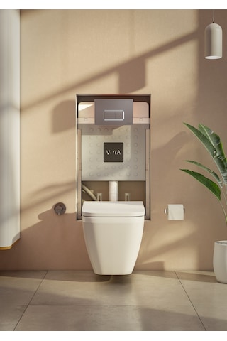 VitrA 800-1868 V-Fix Prime 8 cm Gömme Rezervuar Seti Parlak Krom Diğer