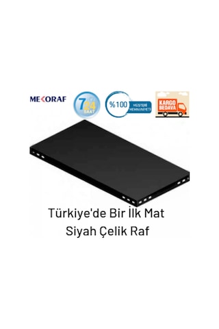 Mekoraf Mekoraf Mat Siyah 31X93 / 43X93 /2 Metre /2.5 Metre Raf
